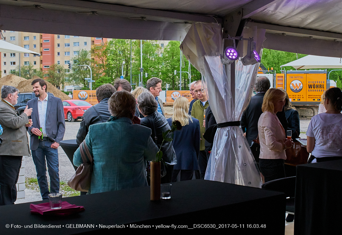 11. Mai 2017 - Grundsteinlegung für die LOGE und dem Kulturquadrat in Neuperlach